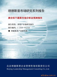 北京理德斯普企業管理咨詢有限責任公司 蔬菜制品產品列表及企業管理策略